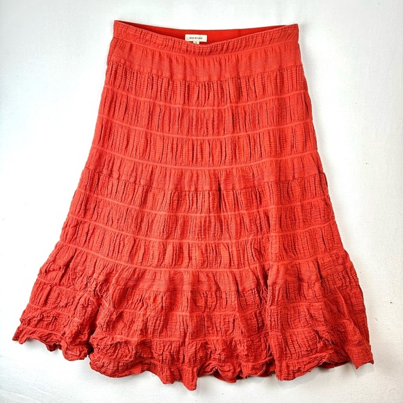 Max Studio Dresses & Skirts - Max Studio Textured Cotton Shirred Maxi Skirt‎ Boho